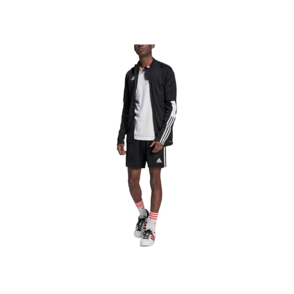 Adidas Color Block Striped Sports Soccer Shorts Men Shorts Black HE7167