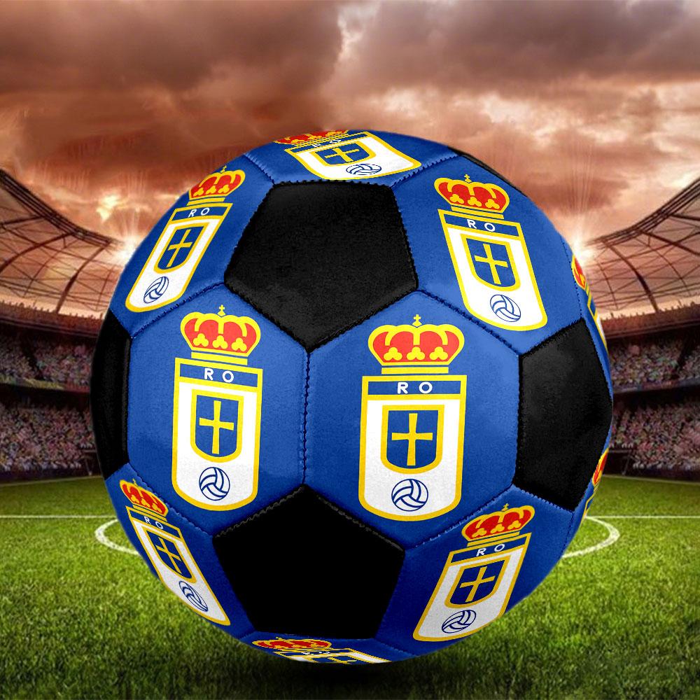 1pc Real Oviedo Soccer Ball Size 5 Indoor Soccer Ball Fashion Colorful Backyard Game - Great For Sports Fans Gift HE46