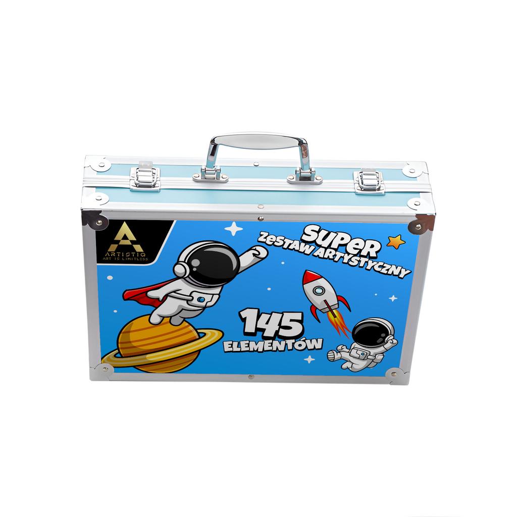 Artistic Set for Painting and Coloring Kosmos Suitcase 145 Pcs