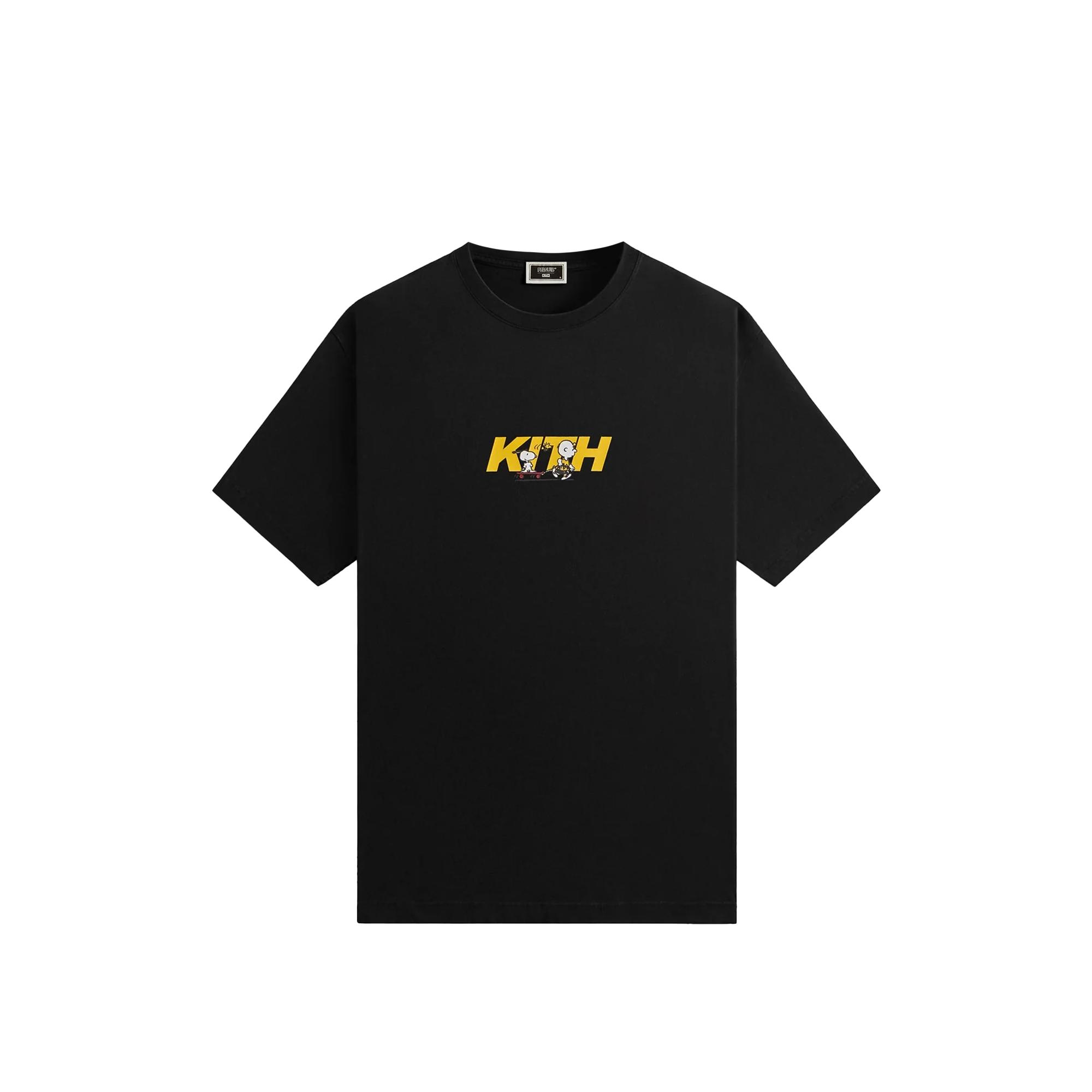 

Kith For Peanuts Skateboard Fast Logo Tee Black Men Tops KHM033393-001 M