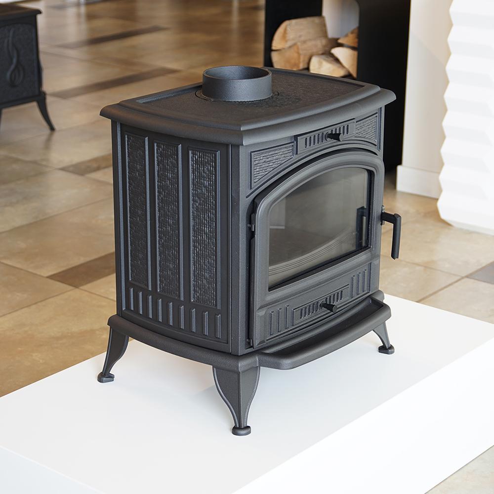 Wood Burning Cast Iron Stove KRATKI K6 Ø 130 8 kW with Hot Plates