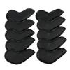 10Pcs Golfs Iron Head Cover Thick PU Leather Golfs Head Cover Replacement Headcover Protective Cover Easy to Use