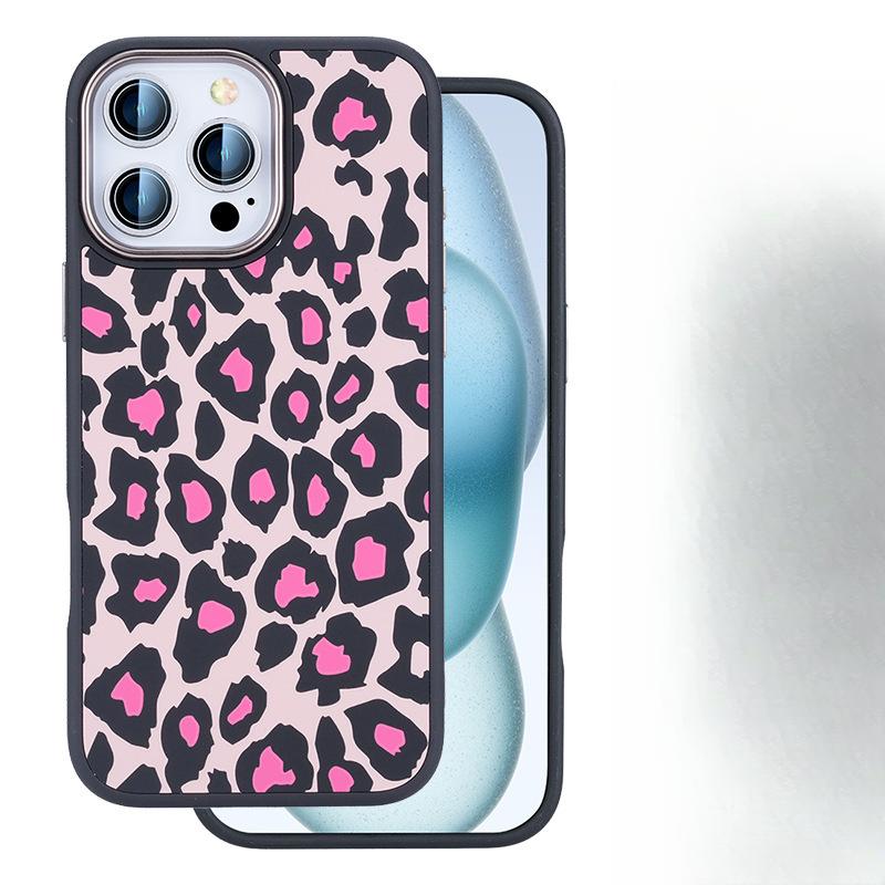 Pasuje do IPhone16proMax Lśniące etui na telefon komórkowy w panterkę Bogini Apple 15 Odczucie skóry Odporne na upadki 14 Etui ochronne 13
