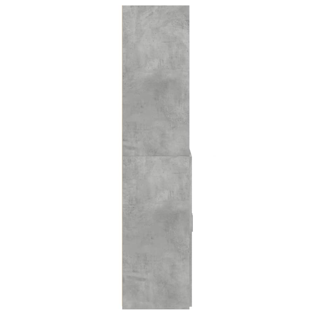 Vidaxl Wysoka Szafka, Szarość Betonu, 70X42,5X185 Cm