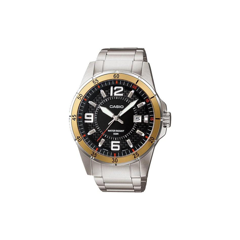

CASIO Men Standard Series Black Watch MTP-1291D-1A3V MTP-1291D-1A3V Silver Strap