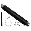 carbon long loud sound General-purpose 60.5 silencer, 600mm, custom-made, slash-cut, type, upward-angled style.