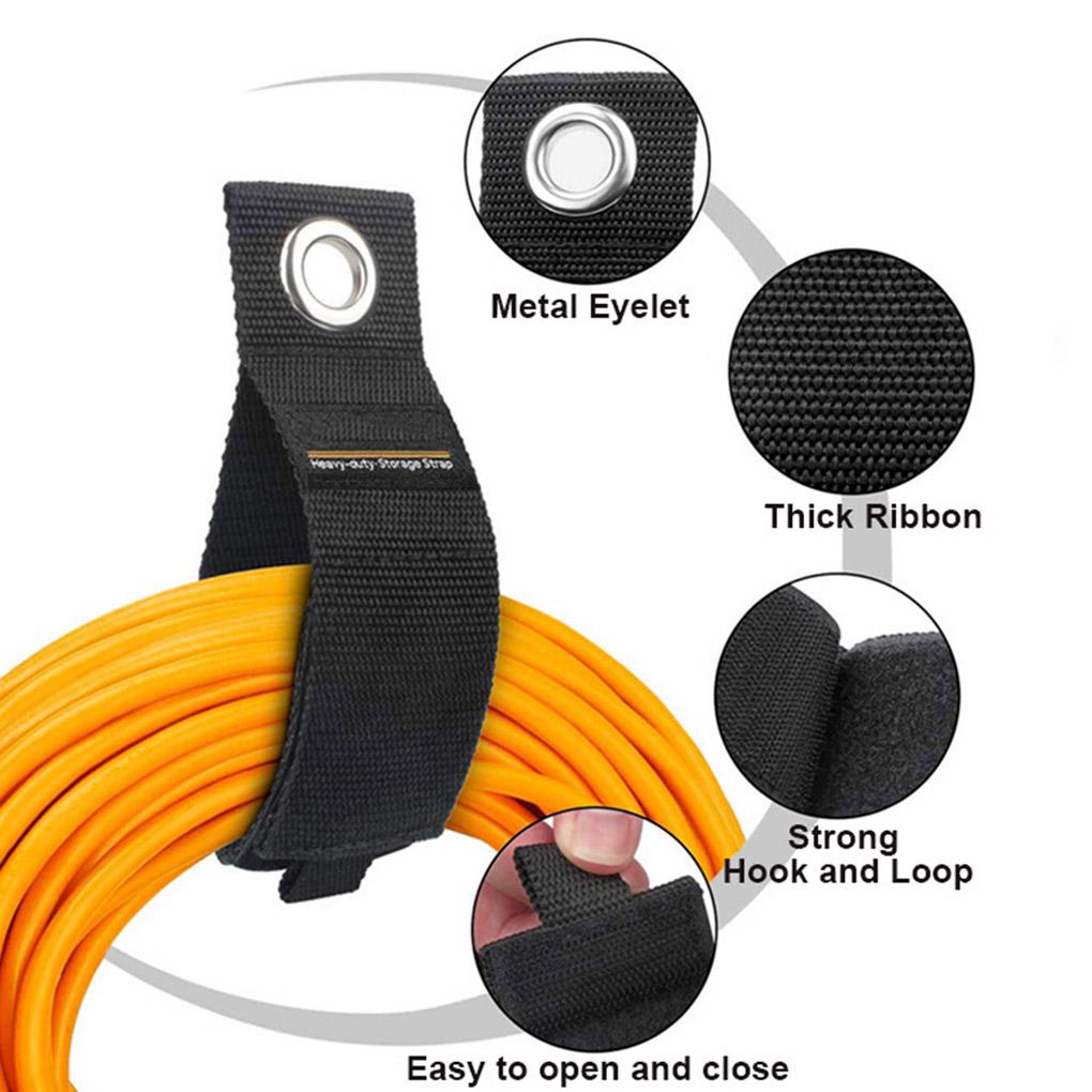 Hanging Cables Straps Tools Home Office Universal Black Color Fixing Storage Holder Organizer Tie Strap Organization Accessory