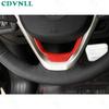 Car Steering Wheel Strip Panel Trim 1* For Jeep Cherokee 2014+ Red Carbon Fiber