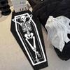 120cm Halloween Gothic Demon Carpets Skulls Cross Floor Non-Slip Punk Area Rugs