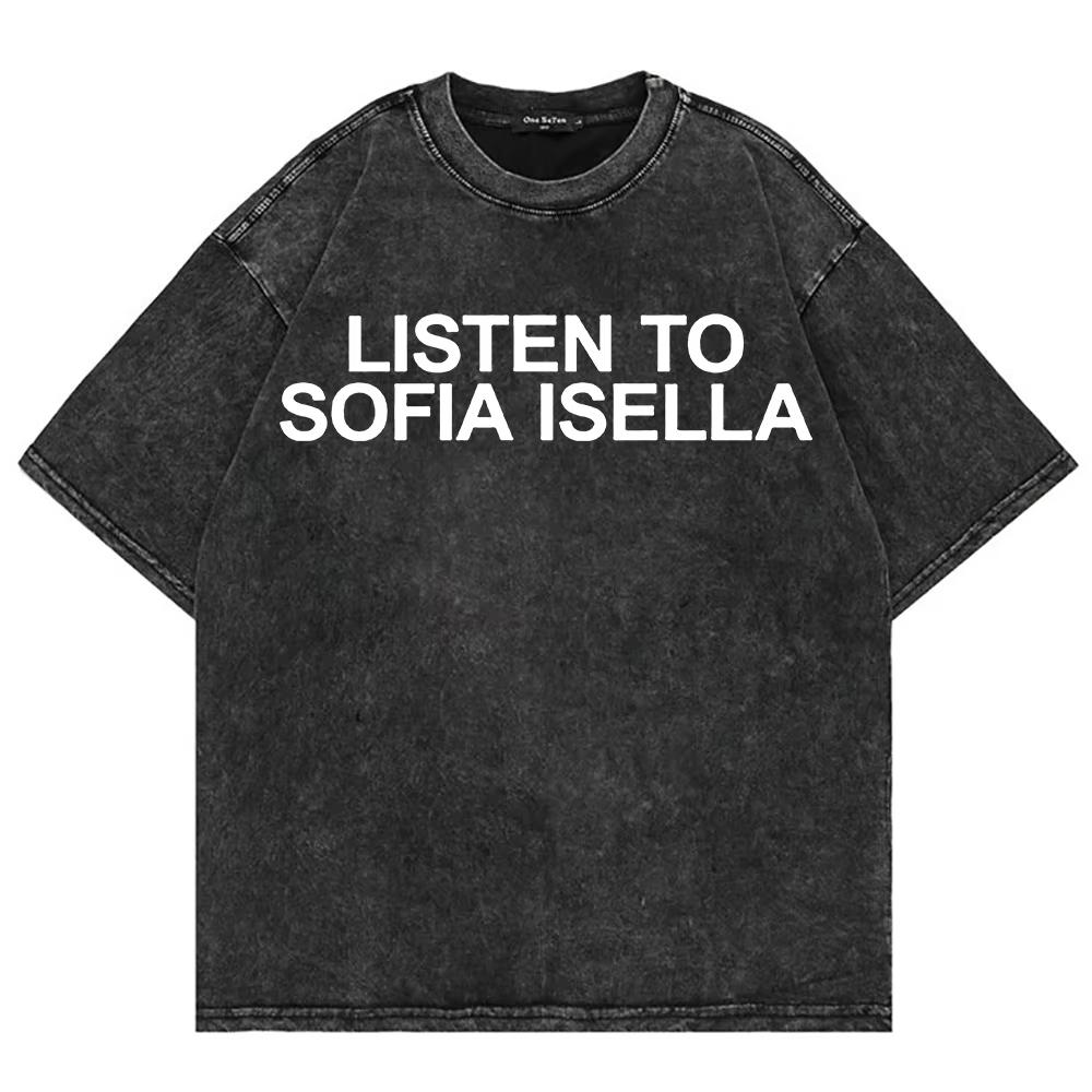 

Cotton Vintage Washed Sofia Isella I m Camera Dog s Dinner T Shirt Men/Women Bunny The Glow Acid Wash Tees Shirts 3XL