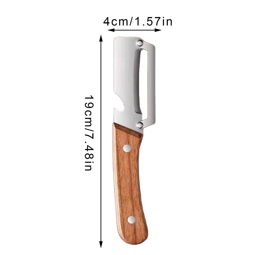 

Multi-Functional Vegetable Peeler Wooden Handle Stainless Steel practical with Bottle Opener Peeling high quality Kitchen Tool