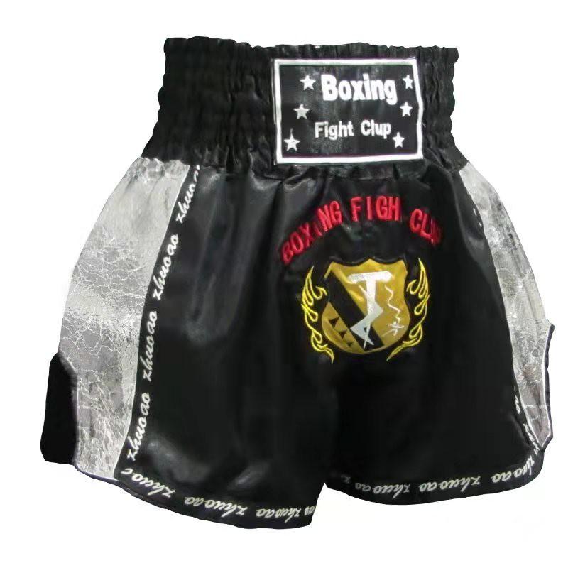 Breathable Muay Thai Shorts Cycling Jersey Training Fight Satin Unisex