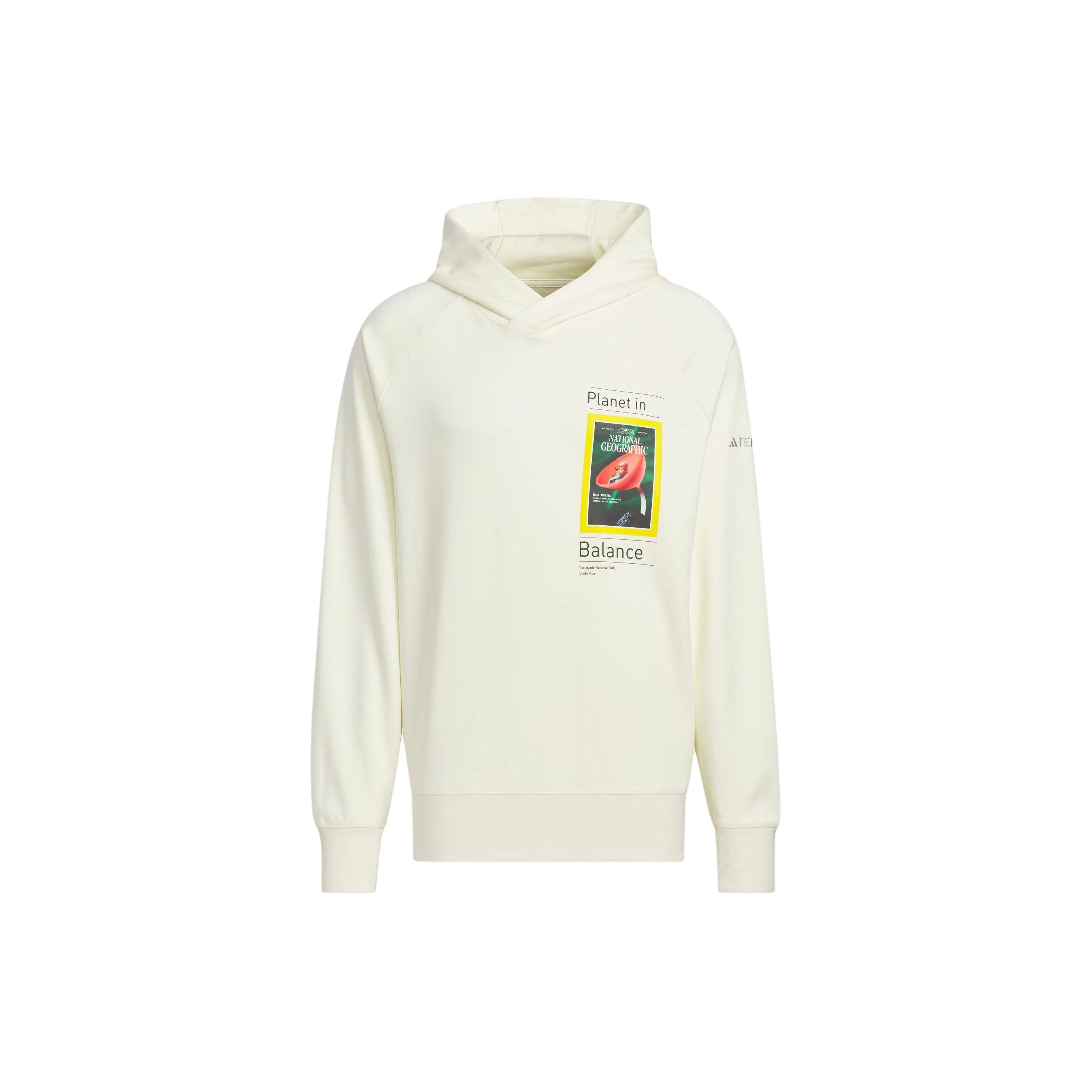 Adidas X National Geographic DWR Graphic Hoodie Unisex Beige IS9523 XS