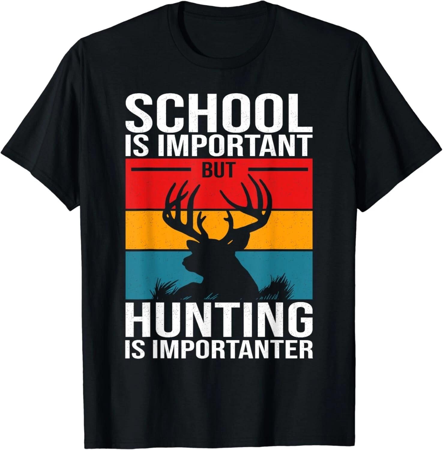 

Funny Hunting Art For Men Boys Hunter Deer Clothes Gift Unisex T-Shirt 4XL