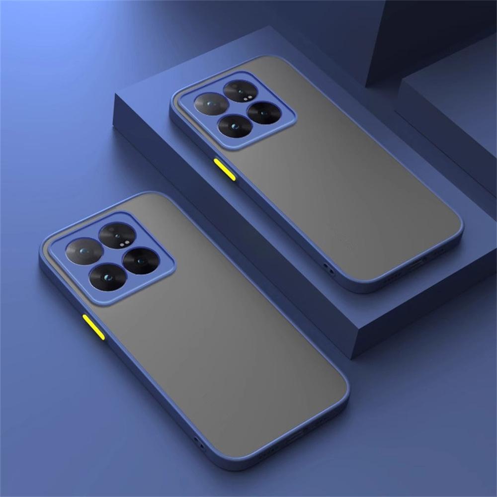 Luxury Matte Transparent Phone Case for Poco X6 Pocophone X6 Pro 5G Shockproof Cover Cases