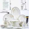 LISM Gold-Rimmed Ceramic Dinnerware Set