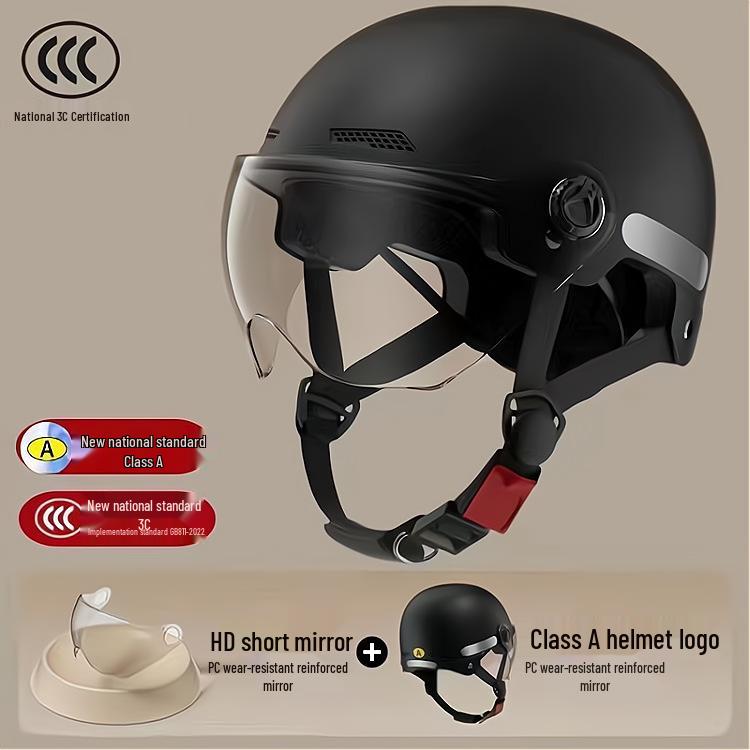 Certified 3C Electric Battery Motorcycle Helmet for All Seasons