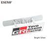 RE1Car Styling Gazoo Racing GR 3D Car Front Grill Zinc Alloy Badge Adhesive Metal Emblem Decal for Toyota Supra AE86 GT86 Corolla