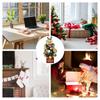 Small Christmas Tree Ornaments Realistic With Accessories Christmas Tabletop Tree For Office Desktop Room Home Festive Holiday