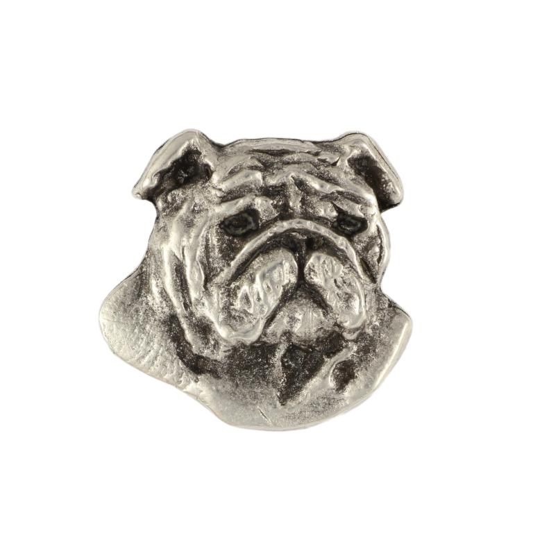 Bulldog, English Bulldog, British Bulldog II - Dog brooch in a gift box, elegant pin, lapel pin for Art-Dog brand jacket