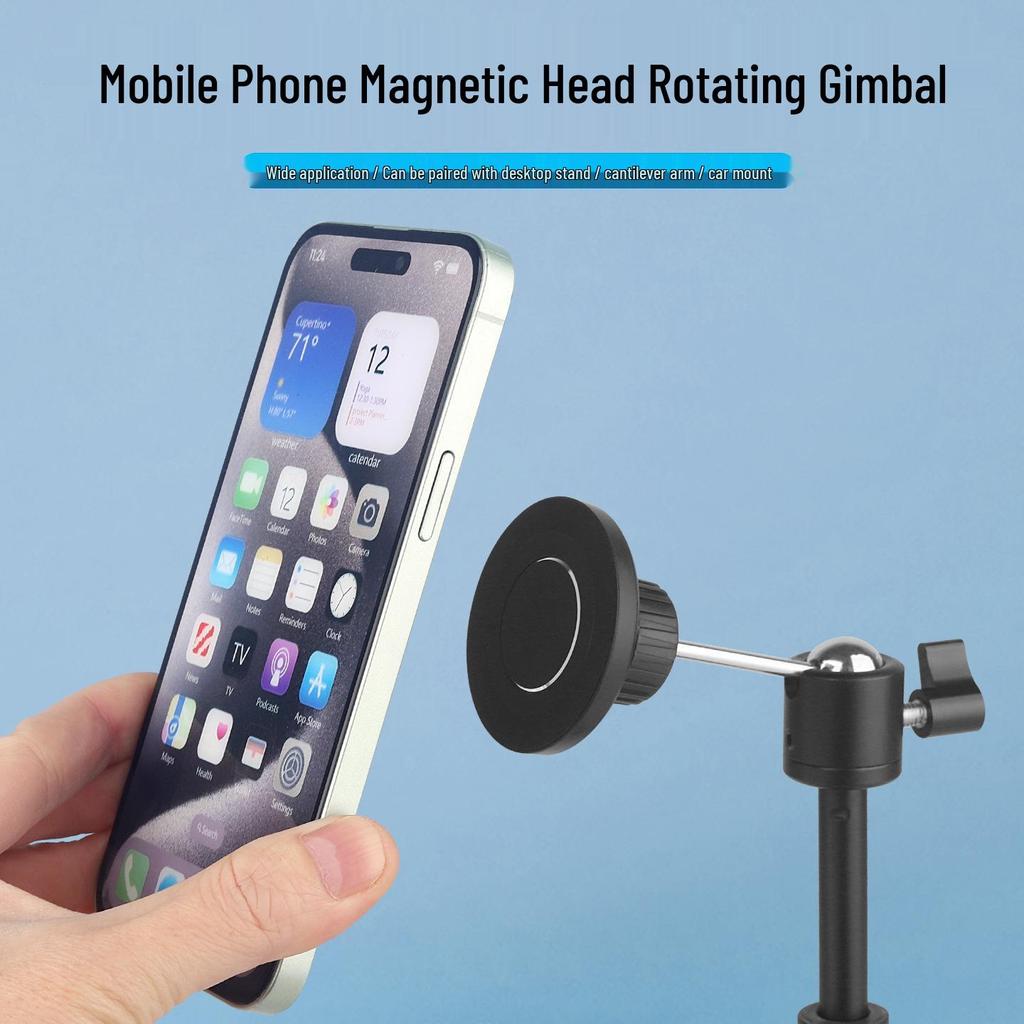 360° Rotating Magnetic Mount for Phones & Tablets - Live Streaming & Car Vent Use