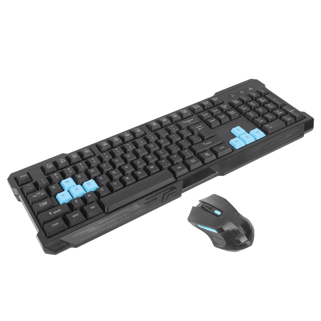 Wireless Keyboard Mouse Combo Set 2.4G Multimedia USB Receiver for Desktop Computer Gaming
