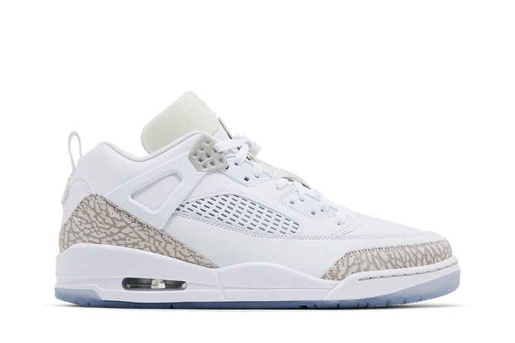 Jordan Spizike Low Weiß Metallic-Silber Barely Blue Neutralgrau