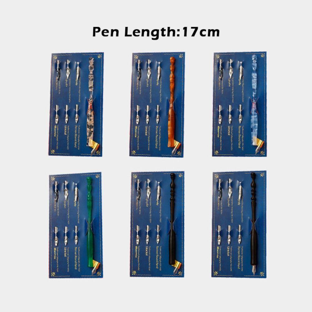 With Holder Dip Pen Kit Stainless Steel Tip Signature Pen Durable Comic Dip Pen Business