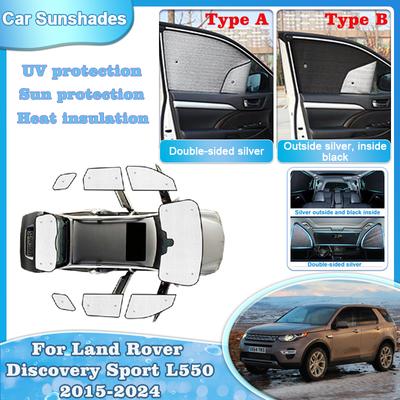 Car Sun Shade For Land Rover Discovery Sport L550 Accessories 2015-2024 Sunshades Windshield Side Window Curtain Covers Parts