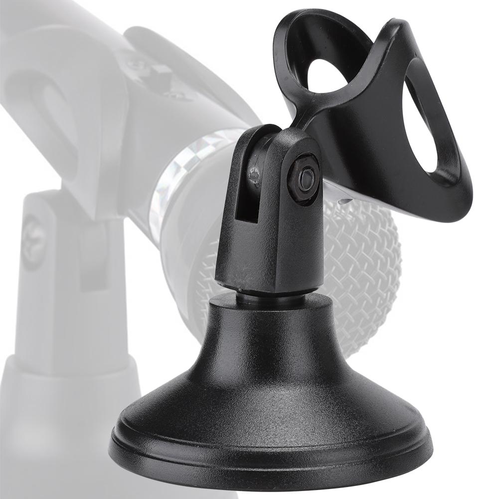 ABS Plastic Adjustable Stable Desktop Microphone Base Mic Clamp Clip Stand Holder