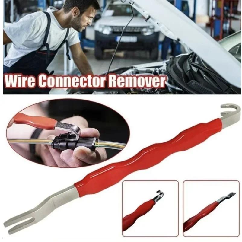 Car wiring harness plug disassembly tool, super hard double ended pry bar terminal connector pry bar power-off wire pliers