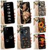 For Xiaomi Redmi A7 Pro Poco C85X Phone Case Floral Daisy Aesthetic Moon Nigth Bow Pattern Funda Soft Matte Silicone Back Cover
