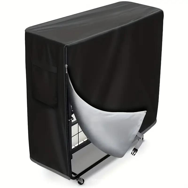 

Водонепроницаемый складной чехол для хранения кровати на молнии - Пылезащитный чехол для раскладной кровати для дома, офиса - Подходит для использования в помещении/на улице 84x33x107cm чёрный