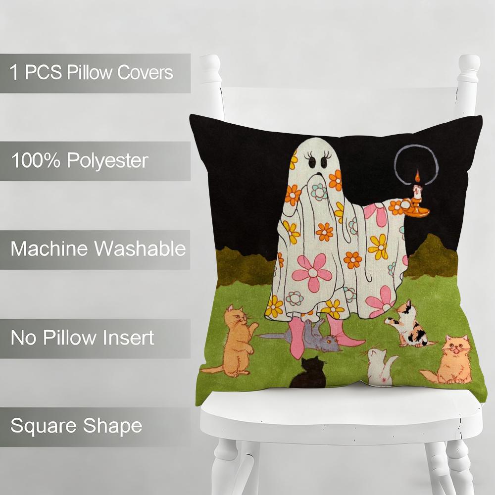 MarisolMuro Arbeitskissenbezug Haushaltsdekoration Leinen Sofakissenbezug: Hautfreundlich & Atmungsaktiv mit unsichtbarem Reißverschluss