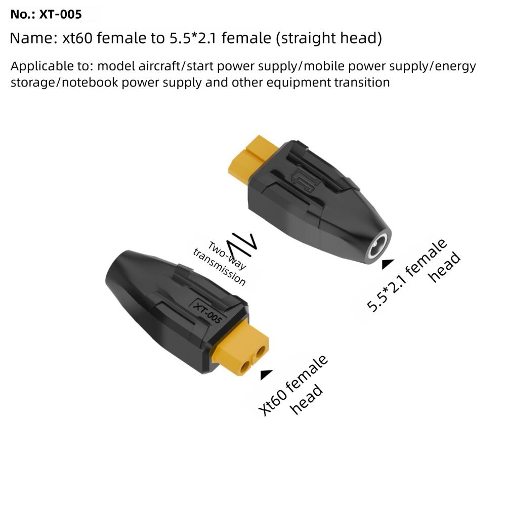 

5525 7450 USB C to XT60 Adapter 20V/5A Male to Female XT60 to EC5 Converter for Airplane Model Energy Storage Outdoor Power