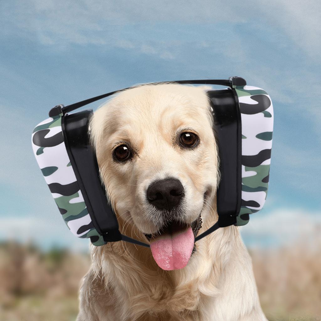 Dog Ear Muffs with Fast Snap Lock Noise Canceling Ear Muffs Anti-Noise Dog Earmuffs for Thunder Hunting Tourism Cars Racing