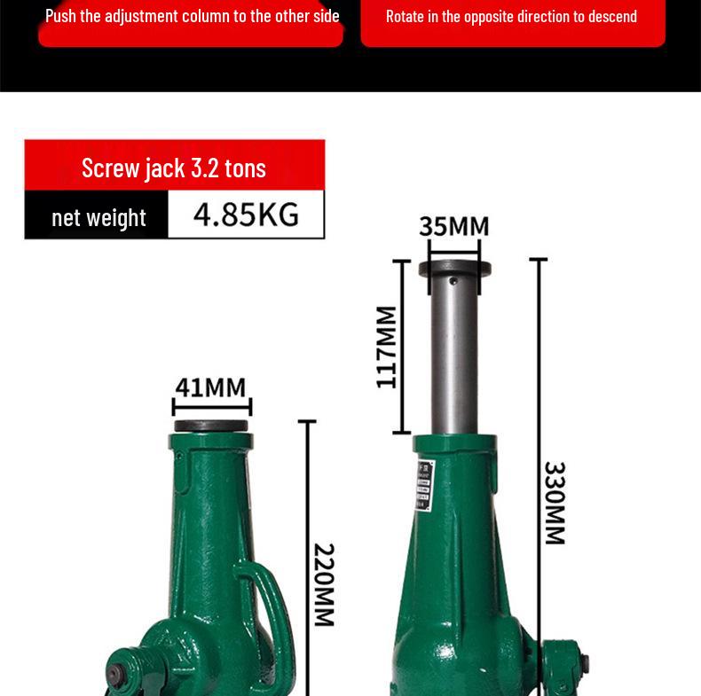 Vertical Heavy Duty Mechanical Hand Crank Screw Jack