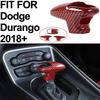 Gear Shift Knob Head Cover Trim For ChallengerChargerDurango 18+ Red Carbon