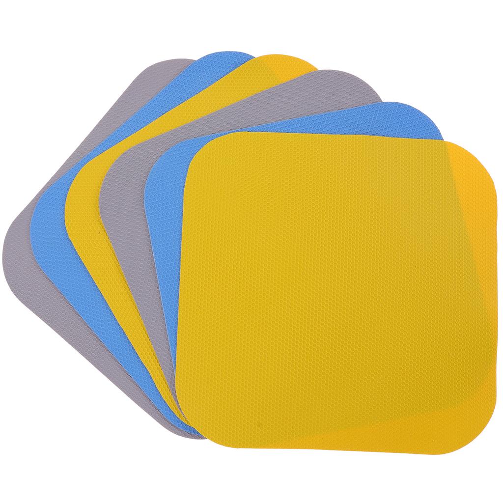 6 Pcs Rubber Bottle Opening Mat Jar Opener for Large Lids Gripper Pads Cap Arthritis