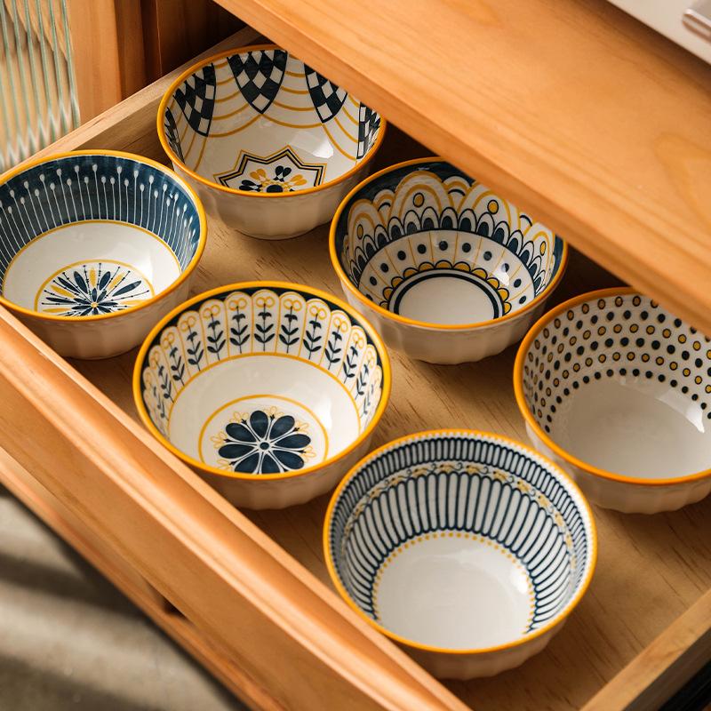 2 szt. Ceramiczna miska na ryż Miska śniadaniowa na zupę Naczynia deserowe Domowe kuchenne Miska na makaron zapobiegająca poparzeniom Zastawa stołowa 2025 Nowość