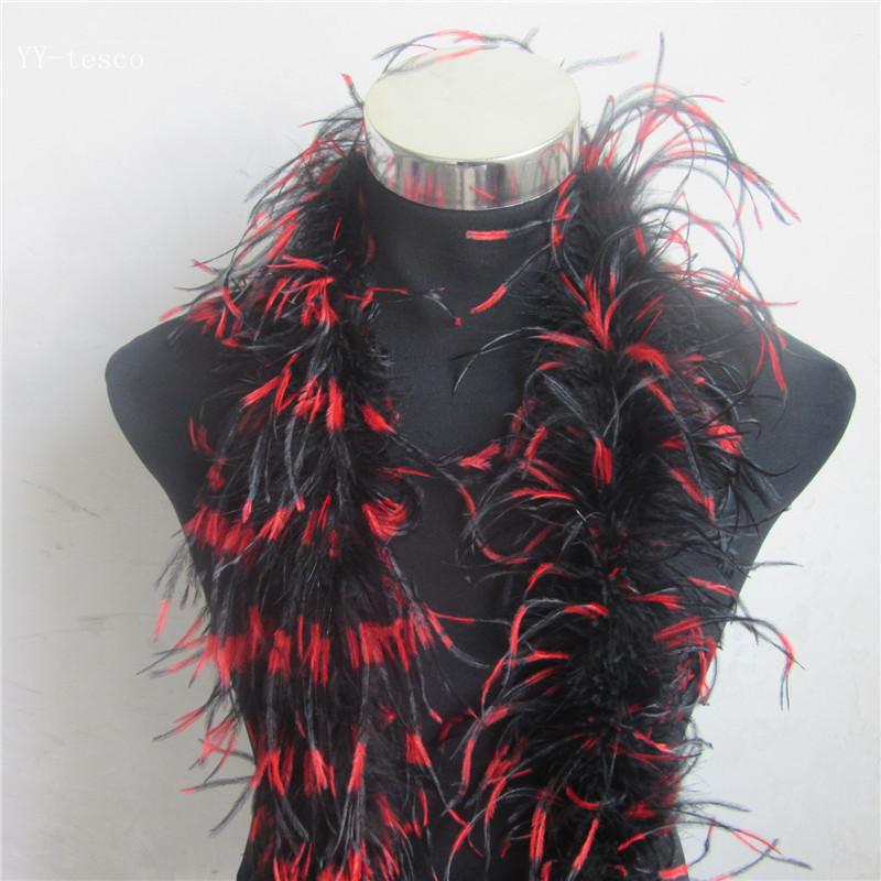 2 Meter Fluffy Ostrich Feather Boa Skirt Costumes/Trim for Party/Costume Craft Ostrich Feather In Wedding Decorations