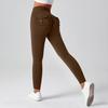 Women's Multi-Pocket Motorcycle Style Yoga Pants - Sportswear Elastic Tights for Running & Training
