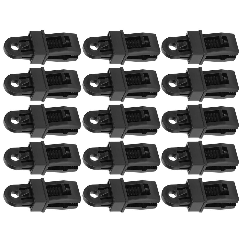 15Pcs Outdoor Camping Windproof Tent Clip Portable Camping Canopy Awnings Clamp Nylon