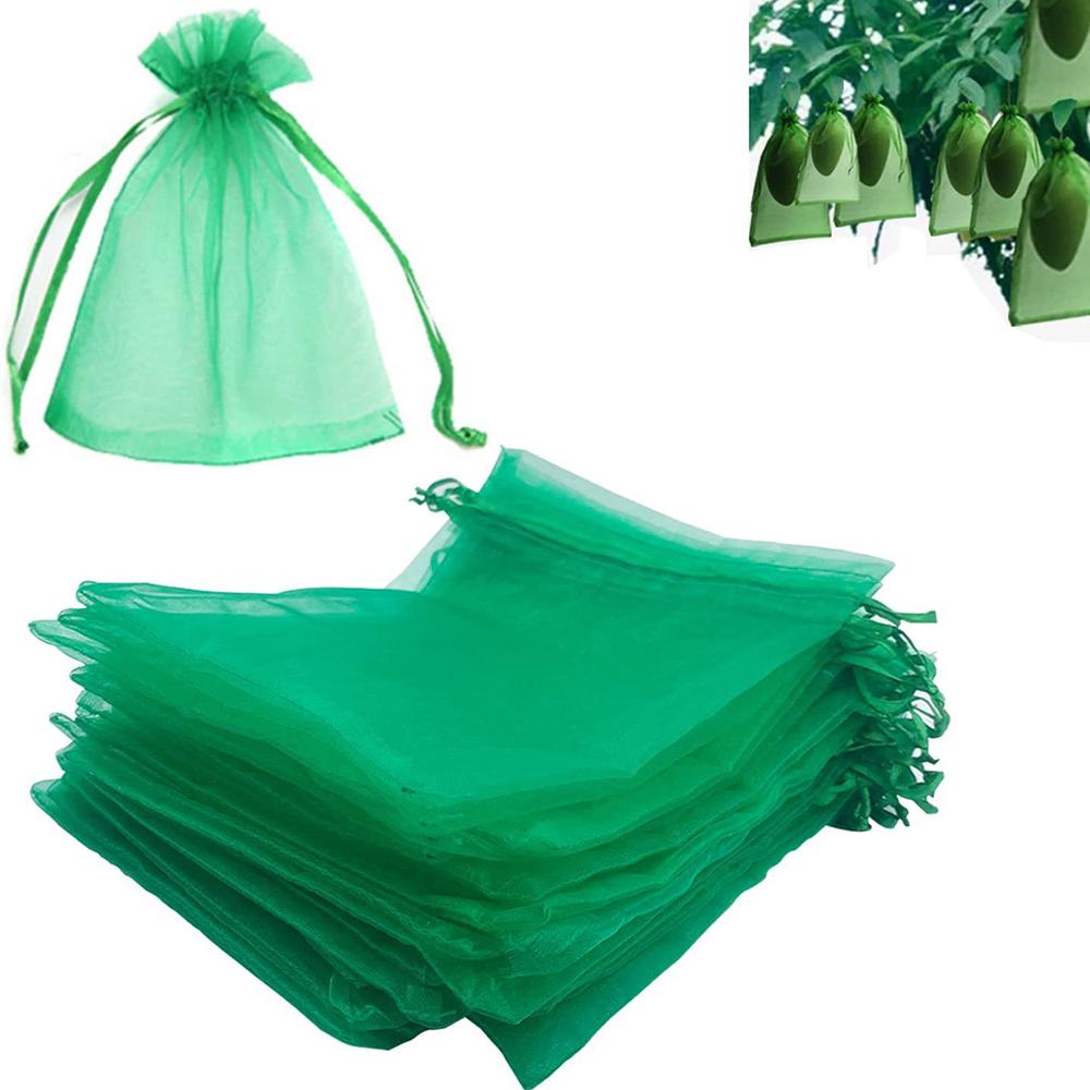 100PCS Grapes Fruit Protection Bags Garden Mesh Bags Agricultural Orchard Pest Control Anti-Bird Netting Vegetable Bags