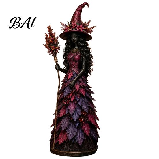 Cadouri Tematice Vrăjitoare Sezoniere Figurină de Toamnă, Statuie de Halloween, Decor de Masă de Toamnă, Decorare Raft Statuete Colecționabile pentru Șemineu