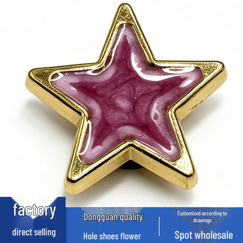 Metal Flower Accessories for Hole Shoes - Cute and Versatile Shoe Decorations