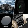 Top Brand Fashion Trend Square Double Display Electronic Watch Binbang Men's Student Waterproof Steel Band Watch Belt Quartz Watch