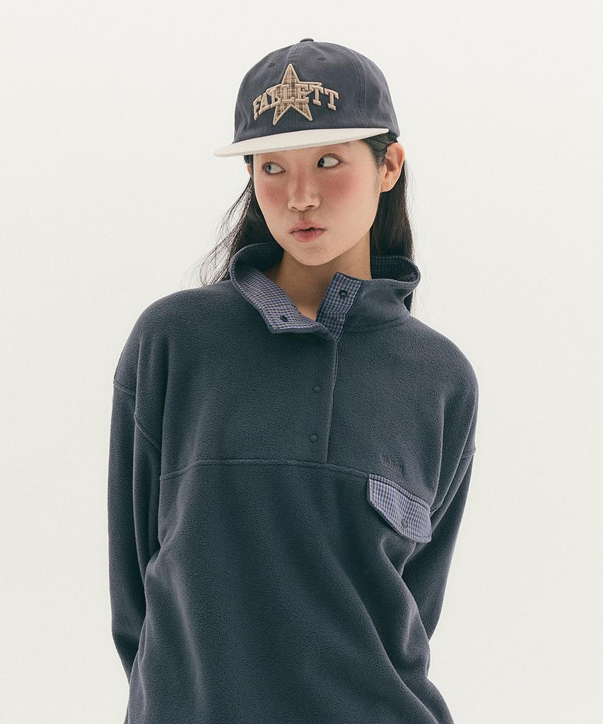 FALLETT Fleece Pullover Navy