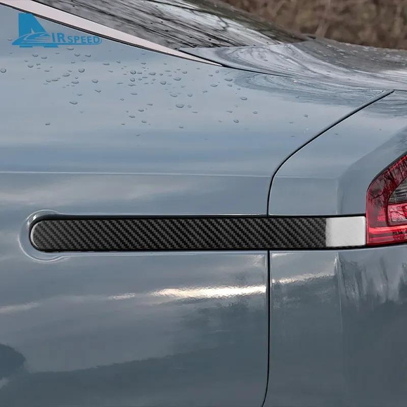 Real Hard Carbon Fiber Sticker For Kia Stinger      LHD RHD Car Rear Brake Light Strip Trim Accessories