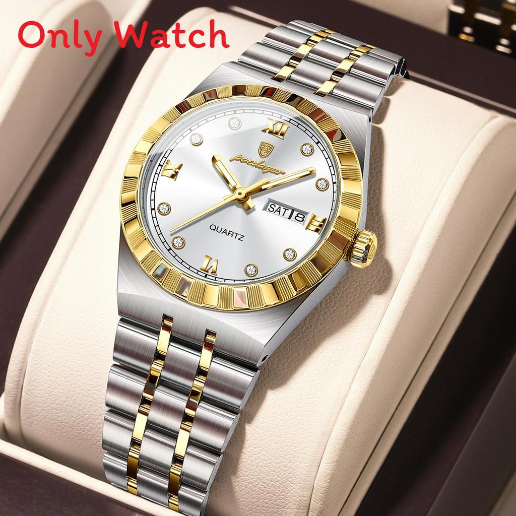 Reloj Suizo Impermeable para Mujer Con Doble Calendario Movimiento de Cuarzo Para Mujeres de Negocios